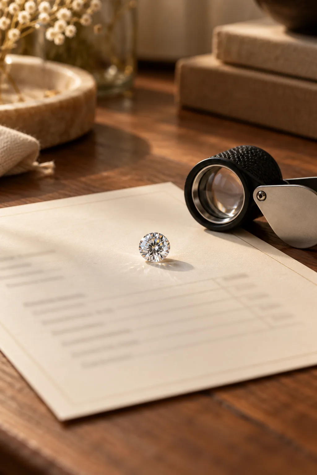 Reading a diamond grading report
